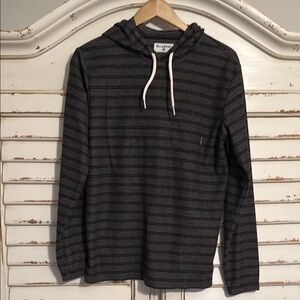 Billabong Black Striped Hoodie Sweatshirt
